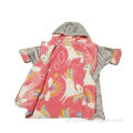 Impermeável Manga Longa Kids Beach Surf Mudando Robe